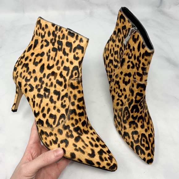 halogen leopard booties